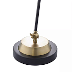 Настольная лампа с наклонным корпусом и подвижным плафоном в сочетании золотистого и чёрного цвета Work Surface Light варинант исполнения - 5 | Loft Concept в Ростове-на-Дону