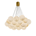 Люстра подвесная круглая с сферическими плафонами из натурального камня Glowing Spheres варинант исполнения - 10 | Loft Concept в Ростове-на-Дону