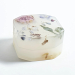 Шкатулка из эпоксидной смолы с цветами белая Epoxy Resin Square Box White варинант исполнения - 4 | Loft Concept в Ростове-на-Дону