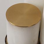 Торшер геометрический с тремя мраморными плафонами Marble Tripod варинант исполнения - 9 | Loft Concept в Ростове-на-Дону