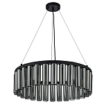 Люстра со стеклянными цилиндрическими плафонами Luminous Cylinders Smoky Round варинант исполнения - 4 | Loft Concept в Ростове-на-Дону