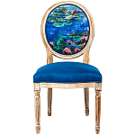 Стул из натурального бука с цветочным принтом Impressionism in Art варинант исполнения - 1 | Loft Concept в Ростове-на-Дону