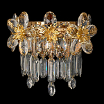 Бра с декоративными элементами в виде крупных хрустальных цветов Palace Gardens варинант исполнения - 1 | Loft Concept в Ростове-на-Дону