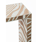 Консоль Дизайнерская Kenya Console ZEBRA Bone Inlay Beige варинант исполнения - 2 | Loft Concept в Ростове-на-Дону
