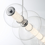 Подвесной светильник линейный с прозрачными стеклянными шарами разного диаметра Eurofase варинант исполнения - 5 | Loft Concept в Ростове-на-Дону