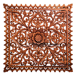 Панно из дерева квадратное Tracery Panel With Trees варинант исполнения - 1 | Loft Concept в Ростове-на-Дону