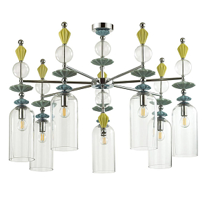 Люстра Iris Glass Chandelier candy 7 chrome