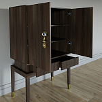 Кабинетный шкаф Elsa Dreams Walnut с 2-мя ящиками варинант исполнения - 1 | Loft Concept в Ростове-на-Дону