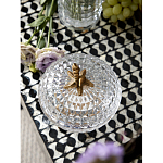 Конфетница прозрачная стеклянная на бронзовых ножках в виде морских коньков с крышкой в виде ракушки Eden Garden варинант исполнения - 4 | Loft Concept в Ростове-на-Дону