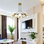 Люстра подвесная светодиодная с плафонами в форме шара Italian Globe Cedar Moss Light варинант исполнения - 1 | Loft Concept в Ростове-на-Дону