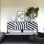 Дизайнерский комод в чёрно-белую полоску Ziqqurat варинант исполнения - 2 | Loft Concept в Ростове-на-Дону