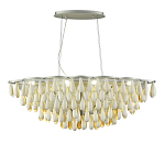 Люстра с подвесками в форме капель на серебристом каркасе Raindrop варинант исполнения - 1 | Loft Concept в Ростове-на-Дону