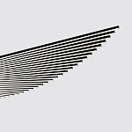 Люстра подвесная в форме веера из чёрного металла Black Solace  варинант исполнения - 1 | Loft Concept в Ростове-на-Дону