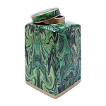 Ваза с малахитовым узором MALACHITE варинант исполнения - 3 | Loft Concept в Ростове-на-Дону