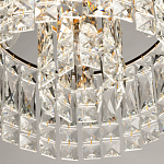 Потолочный светильник круглый с прозрачными подвесками Lunet варинант исполнения - 7 | Loft Concept в Ростове-на-Дону