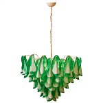 Люстра из стеклянных зеленых лепестков Petalled Illuminator варинант исполнения - 3 | Loft Concept в Ростове-на-Дону