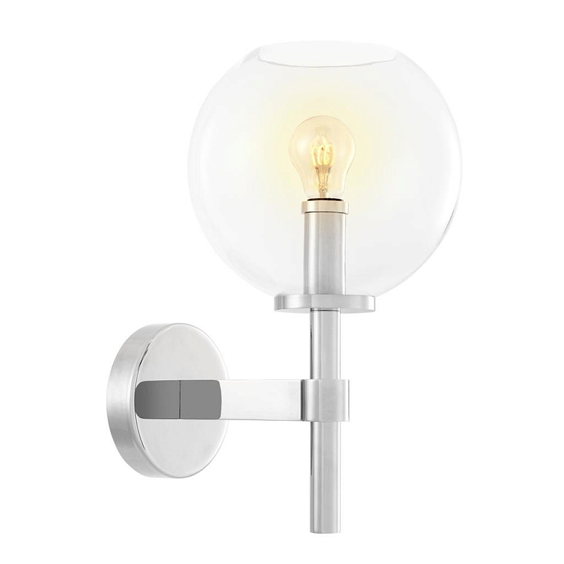  Wall Lamp Jade Nickel   (Transparent)  -- | Loft Concept 