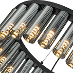 Люстра со стеклянными цилиндрическими плафонами Luminous Cylinders Smoky Round варинант исполнения - 5 | Loft Concept в Ростове-на-Дону