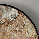Бра с каменным диском в металлической раме Sandstone Painting варинант исполнения - 4 | Loft Concept в Ростове-на-Дону