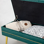 Мягкая банкетка с зоной для хранения Casket Green варинант исполнения - 3 | Loft Concept в Ростове-на-Дону