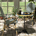 Кресло плетеное из ротанга Ronald Black White Rattan Chair варинант исполнения - 8 | Loft Concept в Ростове-на-Дону