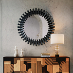 Настольная лампа с чашеобразными дисками на корпусе Glowing Waterfall варинант исполнения - 4 | Loft Concept в Ростове-на-Дону