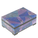 Шкатулка из натурального камня лазурит и чароит Stone Casket варинант исполнения - 1 | Loft Concept в Ростове-на-Дону