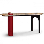 Консоль с овальной столешницей со светодиодной подсветкой Ruby варинант исполнения - 2 | Loft Concept в Ростове-на-Дону