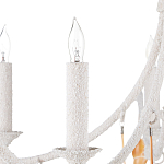 Люстра белая фактурная с подвесками из ракушек Study of Grace варинант исполнения - 1 | Loft Concept в Ростове-на-Дону