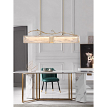 Люстра прямоугольная из фактурного стекла Chandelier Beam варинант исполнения - 3 | Loft Concept в Ростове-на-Дону