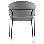 Стул в велюре серого цвета Horizon варинант исполнения - 4 | Loft Concept в Ростове-на-Дону