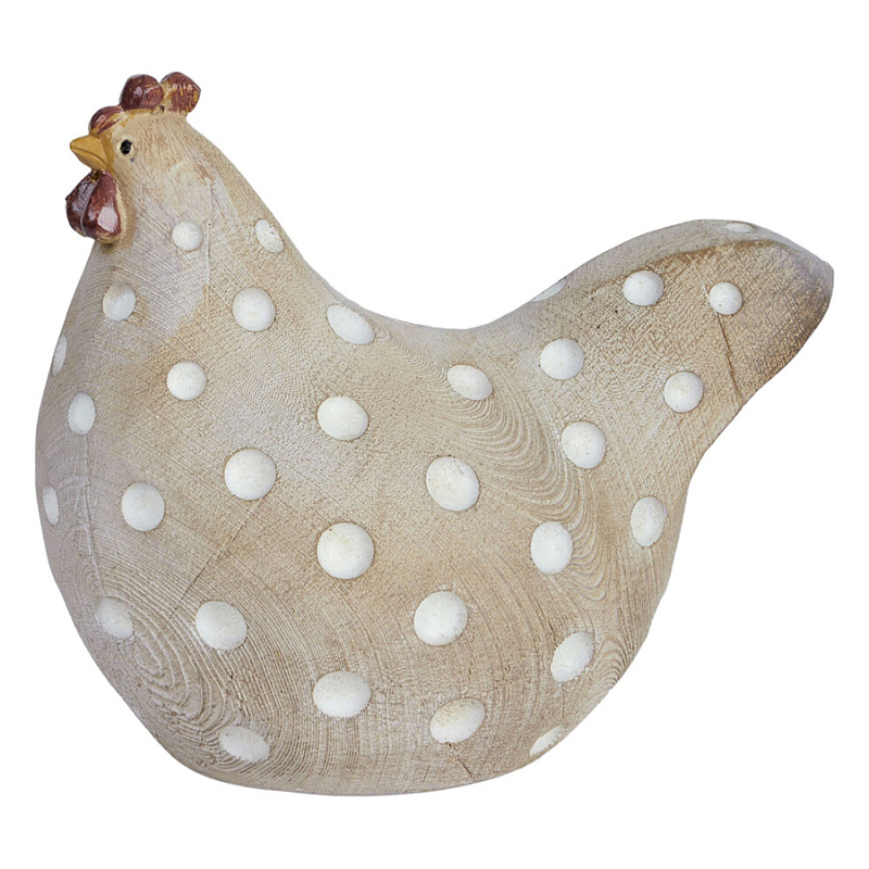Статуэтка курица с текстурной поверхностью бежевого цвета Rustic Chicken Красный Бежевый Белый Статуэтка курица с текстурной поверхностью бежевого цвета Rustic Chicken Красный Бежевый Белый в Ростове-на-Дону | Loft Concept
