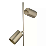 Торшер золотистый с 2-мя подвижными плафонами на белом мраморном основании Streams of Light варинант исполнения - 2 | Loft Concept в Ростове-на-Дону