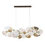 Люстра с белыми и золотистыми цветами G9 Dahlia Flowers Lamp варинант исполнения - 2 | Loft Concept в Ростове-на-Дону