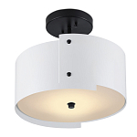 Потолочный светильник круглый светодиодный Semicircular White Panels белый варинант исполнения - 2 | Loft Concept в Ростове-на-Дону