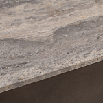 Столик журнальный квадратный  с полкой Sculptural Marble Accent с мрамором  варинант исполнения - 4 | Loft Concept в Ростове-на-Дону