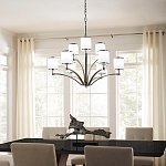 Люстра с белыми стеклянными плафонами в форме цилиндра Feiss варинант исполнения - 7 | Loft Concept в Ростове-на-Дону