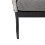 Диван двухместный уличный темно-серый Street Bliss варинант исполнения - 4 | Loft Concept в Ростове-на-Дону