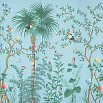 Обои ручная роспись Amazonia Duck Egg варинант исполнения - 1 | Loft Concept в Ростове-на-Дону