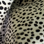 Мебельная ткань Искусственный мех  белый леопард 90 см T5-3 варинант исполнения - 4 | Loft Concept в Ростове-на-Дону