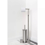 Держатель для туалетной бумаги с ершиком Chrome Bathroom Accessory варинант исполнения - 5 | Loft Concept в Ростове-на-Дону