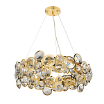 Люстра подвесная из золотых колец 57 см Golden Circles варинант исполнения - 2 | Loft Concept в Ростове-на-Дону