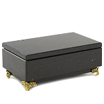 Шкатулка из натурального камня змеевик чёрного цвета Stone Casket варинант исполнения - 1 | Loft Concept в Ростове-на-Дону