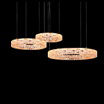 Люстра из 3-х колец с текстурной огранкой Reflection of Reality варинант исполнения - 1 | Loft Concept в Ростове-на-Дону