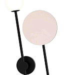 Бра с шарообразным плафоном и зеркальным круглым элементом Lunar Echo варинант исполнения - 1 | Loft Concept в Ростове-на-Дону