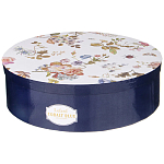 Чайный набор из фарфора темно-синий с рисунком цветов на 6 персон 12 предметов 280 мл Garden Whisper Porcelain Set  варинант исполнения - 6 | Loft Concept в Ростове-на-Дону