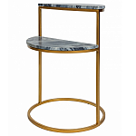 Кофейный столик с подстольем из металла Halves варинант исполнения - 1 | Loft Concept в Ростове-на-Дону