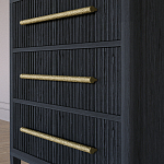 Комод Primo с 3 выдвижными ящиками Черный дуб варинант исполнения - 3 | Loft Concept в Ростове-на-Дону