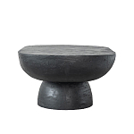 Столик кофейный черного цвета с овальной столешницей и круглым основанием Black Dalmen Table варинант исполнения - 6 | Loft Concept в Ростове-на-Дону