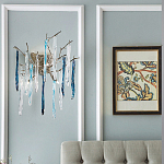 Бра с ветвистым каркасом из металла и подвесками из стекла Droplet Chandelier варинант исполнения - 2 | Loft Concept в Ростове-на-Дону